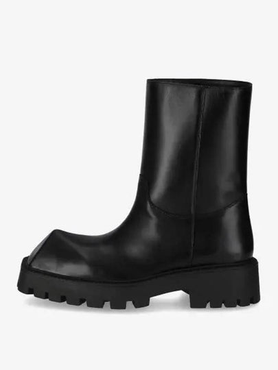 Rhino Leather Ankle Boots Black - BALENCIAGA - BALAAN 2