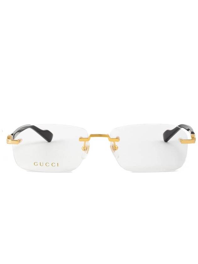 Eyewear Rimless Metal Eyeglasses Black - GUCCI - BALAAN 2