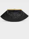 Triomphe Lambskin Pouch Bag Black - CELINE - BALAAN 2