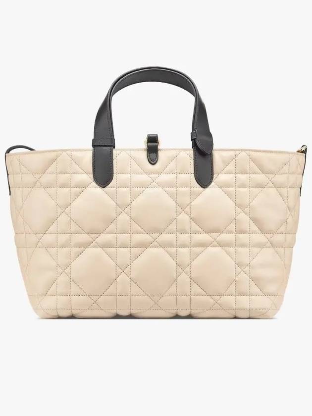 Toujours Macrocannage Calfskin Medium Tote Bag Rope Beige - DIOR - BALAAN 6