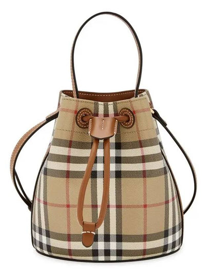 Check Bucket Bag Beige - BURBERRY - BALAAN 2