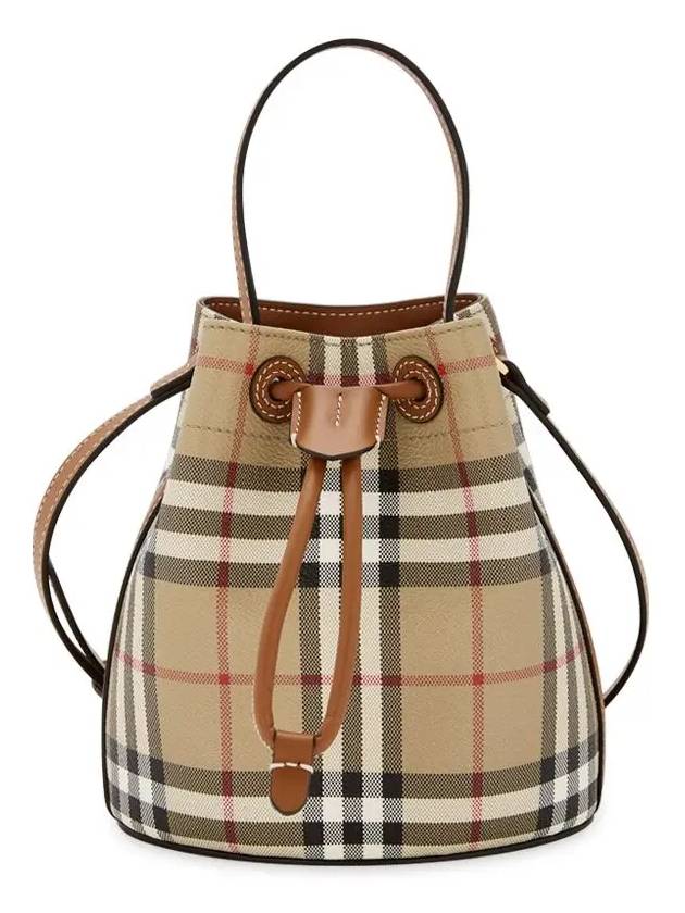 Check Bucket Bag Beige - BURBERRY - BALAAN 4