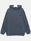 Logo Cotton Hoodie Washed Blue - BALENCIAGA - BALAAN 4