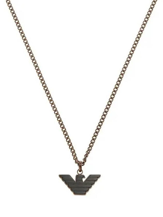 Eagle Logo Necklace Silver - EMPORIO ARMANI - BALAAN 2