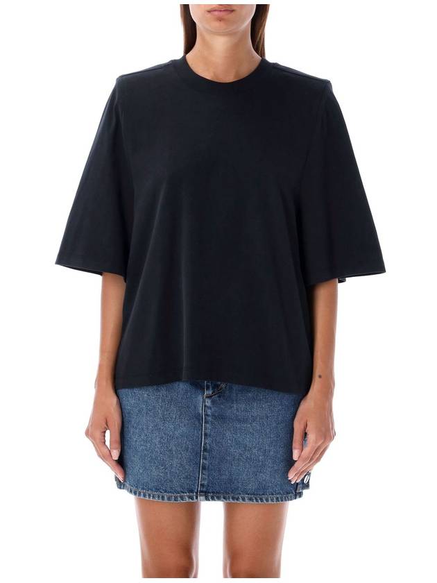 Padded Shoulder Bent T-Shirt TS0105FB A1N41I 01BK B0110818749 - ISABEL MARANT - BALAAN 2