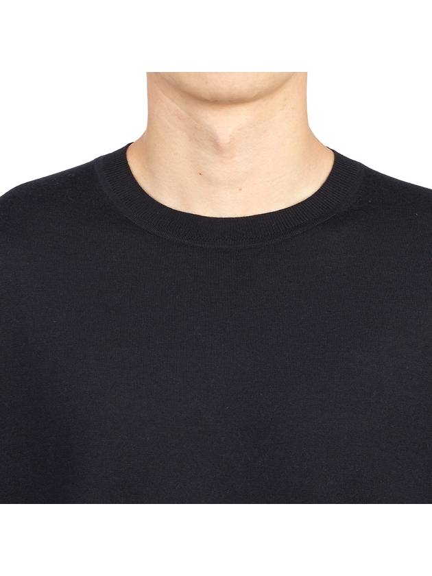 crew neck wool slim fit knit top black - THEORY - BALAAN.