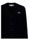 Baby Fox Patch Boxy Cardigan Black - MAISON KITSUNE - BALAAN 4