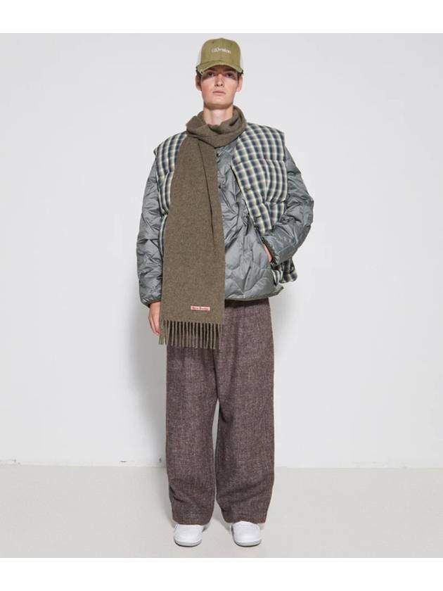 Studios Wool Muffler Green - ACNE STUDIOS - BALAAN.