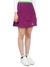 Women's Sierra Golf Pleated Skirt Green Purple - J.LINDEBERG - BALAAN 4