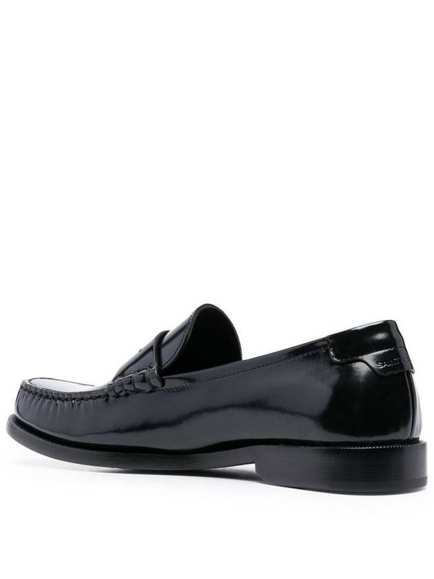 Women's Monogram Le Penny Loafer Black - SAINT LAURENT - BALAAN 4