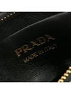 Arque Re-Nylon Brushed Leather Mini Shoulder Bag Black - PRADA - BALAAN 8