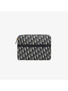 Oblique Jacquard Travel Kit Clutch Bag Blue - DIOR - BALAAN 5