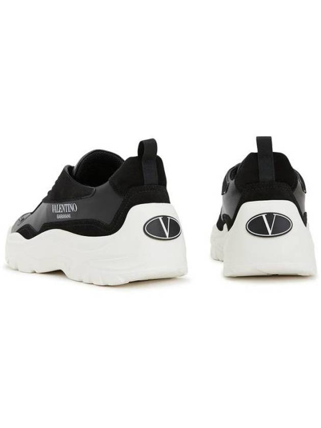 Gumboy Calfskin Low Top Sneakers Black - VALENTINO - BALAAN 6