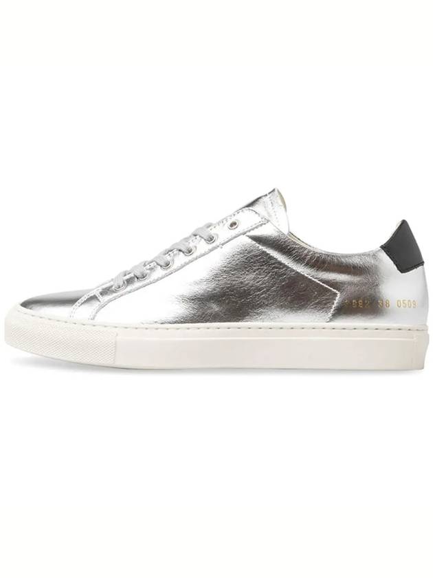 Achilles Retro Low Top Sneakers Silver - COMMON PROJECTS - BALAAN 4