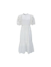 Cotton Lace Puff Sleeve Dress - NARU KANG - BALAAN 2