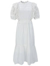 Cotton Lace Puff Sleeve Dress - NARU KANG - BALAAN 1