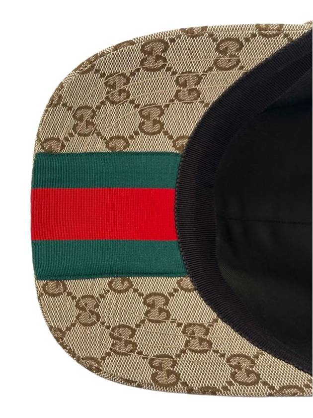 GG Canvas Ball Cap Beige - GUCCI - BALAAN 6