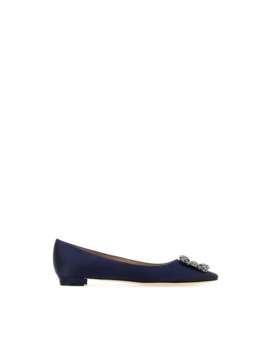 HANGISI jewel embellished flat shoes HANGISIFLATFMC9XX0348 NAVY - MANOLO BLAHNIK - BALAAN 1