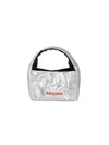 Mini Nugget Square Logo Patch Polyurethane Shoulder Bag Silver - RHEEMIN - BALAAN 2