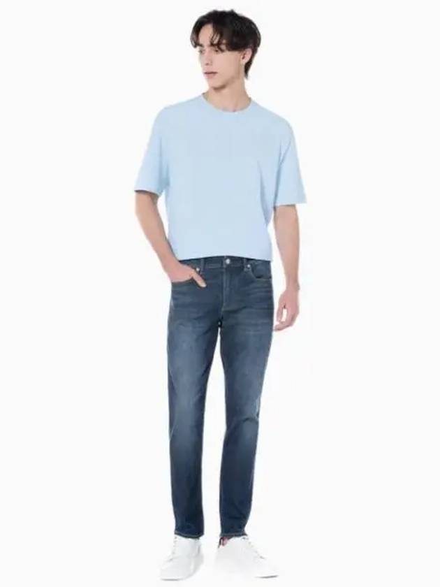 Jeans Body Taper Fit Denim Jeans Dark Blue - CALVIN KLEIN - BALAAN 2