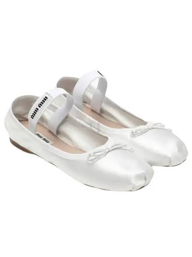 Satin Ballerinas White - MIU MIU - BALAAN 2