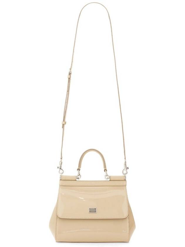 Sicily Small Calfskin Tote Bag Beige - DOLCE&GABBANA - BALAAN 3