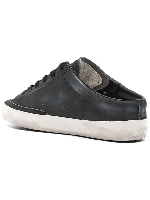 Superstar Sabot Suede Low Top Sneakers Black - GOLDEN GOOSE - BALAAN 3