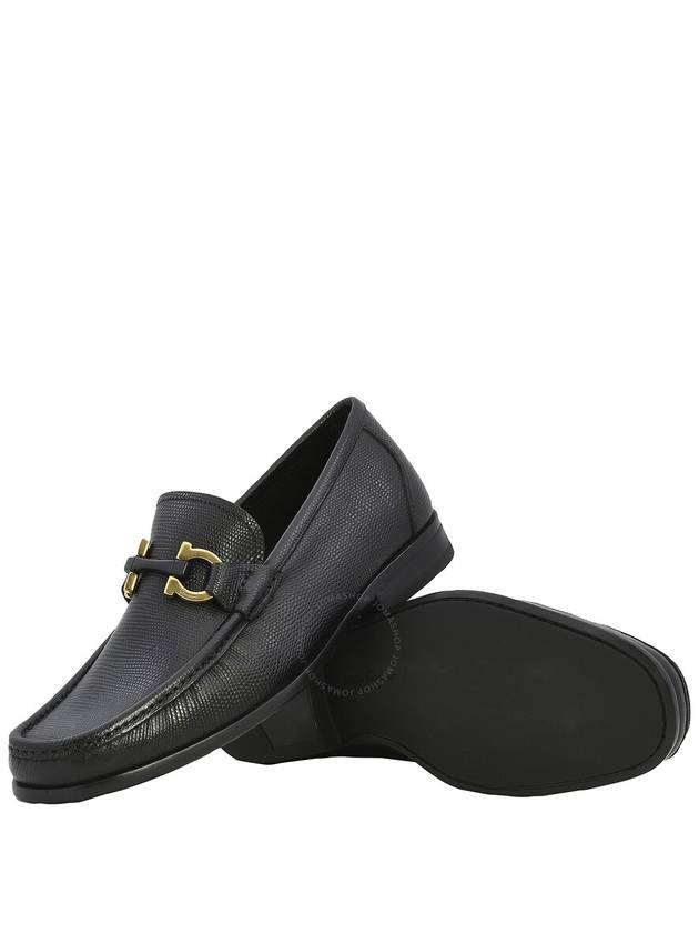 Salvatore Ferragamo Men's Black Gancini Ornament Moccasin, Size 7 - SALVATORE FERRAGAMO - BALAAN 2