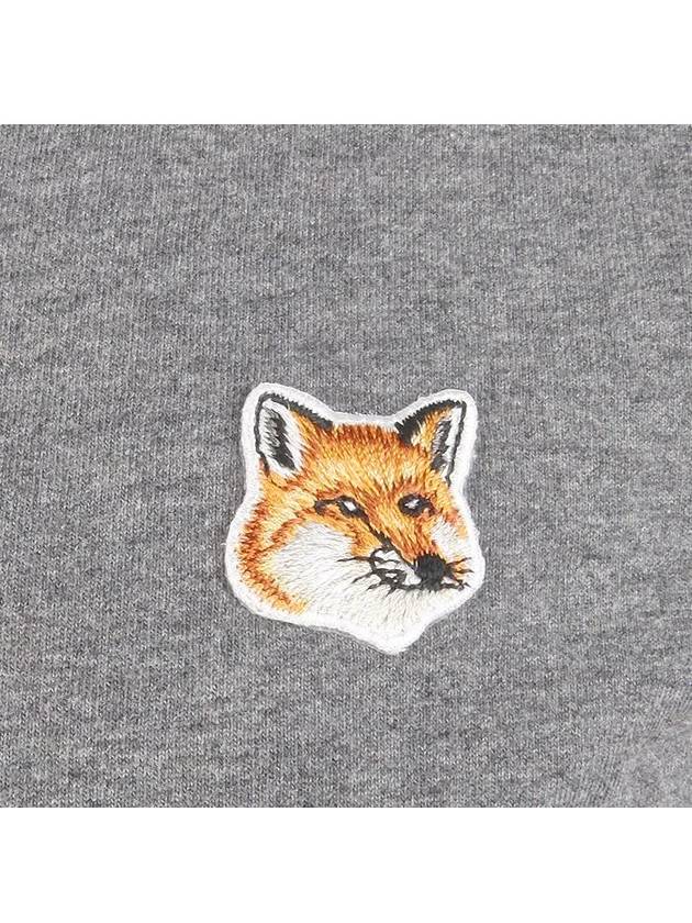 Fox Head Patch Classic Short Sleeve T-Shirt Grey Melange - MAISON KITSUNE - BALAAN 4