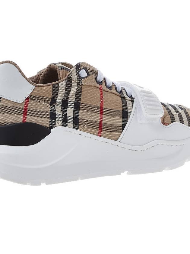 Vintage Check Suede Leather Sneakers Archive Beige - BURBERRY - BALAAN 11