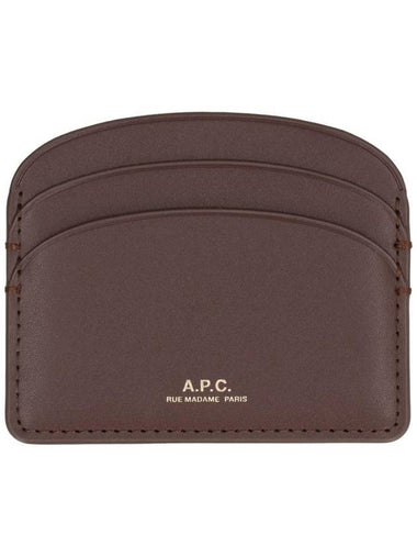 Demi Lune Card Wallet Brown - A.P.C. - BALAAN 1