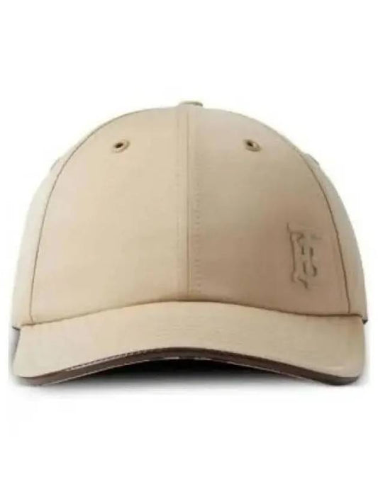 Monogram Motif Gabardine Ball Cap Beige - BURBERRY - BALAAN 2