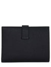 Hermes Bearn Silver Hardware Compact Half Wallet Noir - HERMES - BALAAN 3