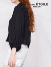 Women's Jessie Puff Sleeve Blouse Black - ISABEL MARANT ETOILE - BALAAN.