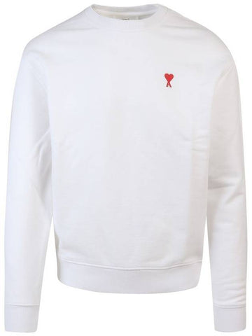 Small heart logo sweatshirt white - AMI - BALAAN 1