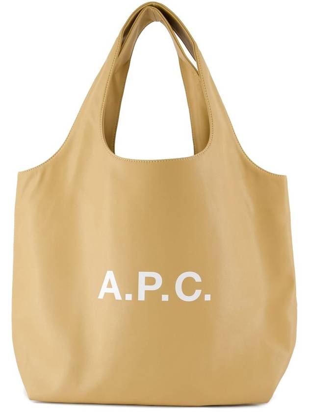 Logo Ninon Detail Medium Tote Bag Beige - A.P.C. - BALAAN 2