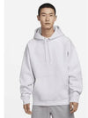 Solo Swoosh Fleece Pullover Hoodie White - NIKE - BALAAN 2