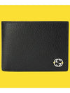 GG Interlocking Two Tone Half Wallet Black Yellow - GUCCI - BALAAN 9