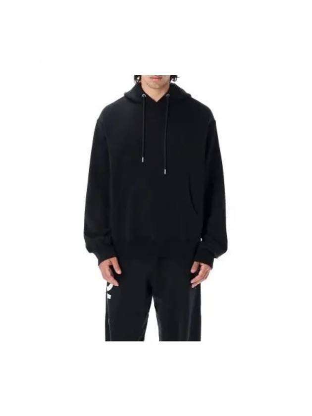 Logo Patch Drawstring Hoodie Black - HERON PRESTON - BALAAN 2