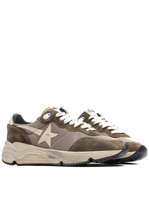 Running Sole Mesh Low Top Sneakers Olive Green - GOLDEN GOOSE - BALAAN 3