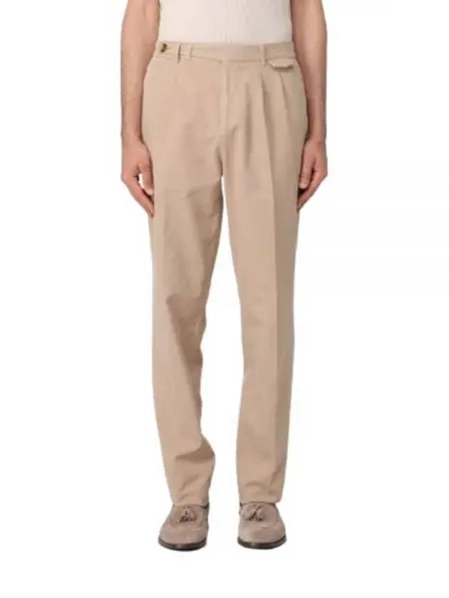 Pleated Detail Chino Straight Pants Beige - BRUNELLO CUCINELLI - BALAAN 2