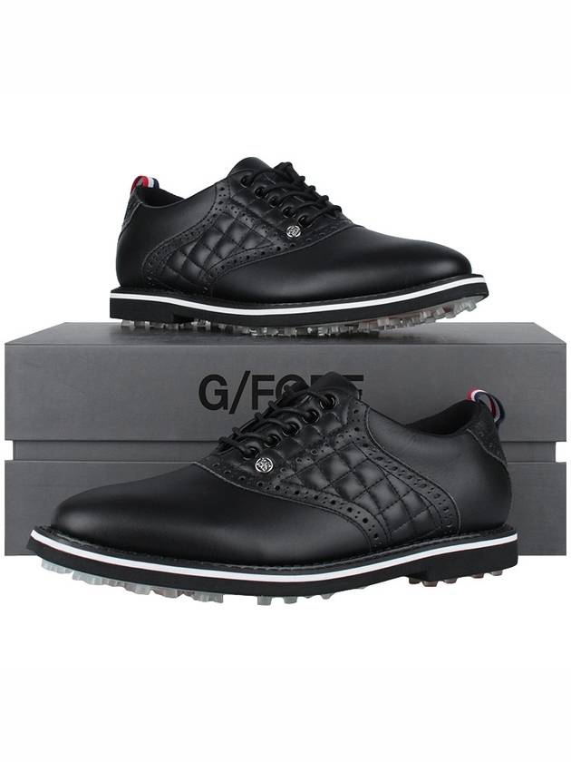 Quilted Saddle Gallivanter Spike Shoes Black - G/FORE - BALAAN 11