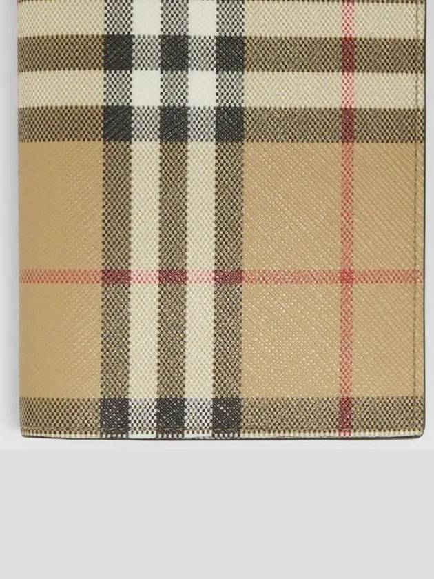 Check Pattern Bifold Long Wallet Beige - BURBERRY - BALAAN 6