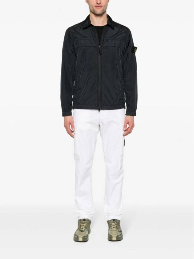 Garment Dyed Crinkle Reps R-NY Jacket Black - STONE ISLAND - BALAAN 3