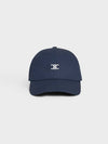 Eyewear Triomphe Embroidered Cotton Ball Cap Navy - CELINE - BALAAN 3