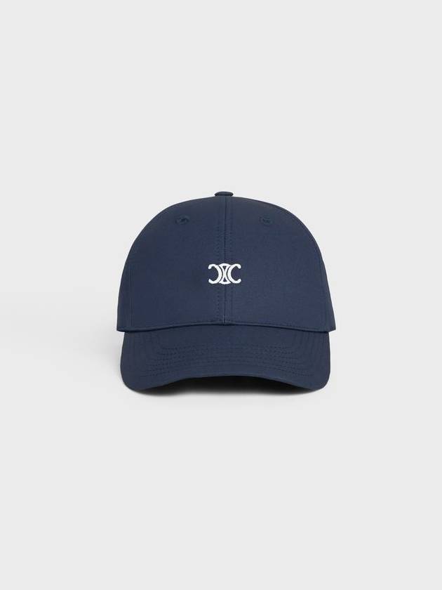 Eyewear Triomphe Embroidered Cotton Ball Cap Navy - CELINE - BALAAN 3