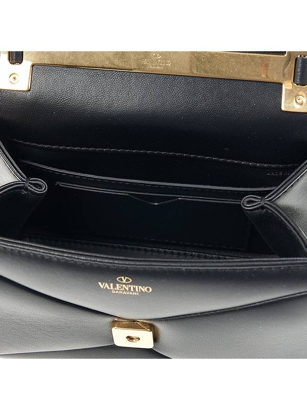 One Stud Nappa Mini Tote Bag Black - VALENTINO - BALAAN 11