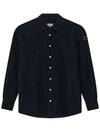 CAMICIA logo patch shirt jacket navy 2F000 18 549H4 742 - MONCLER - BALAAN 2