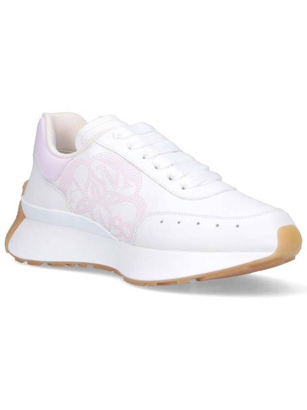 Logo Low Top Sneakers White Pink - ALEXANDER MCQUEEN - BALAAN 3