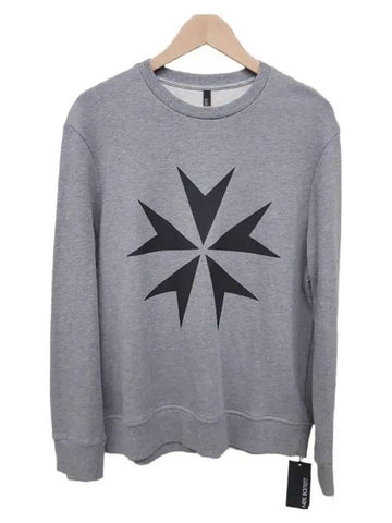 Military Star Sweatshirt Grey - NEIL BARRETT - BALAAN 1